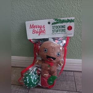 Merry & Bright Gingerbread Dog Toy Set